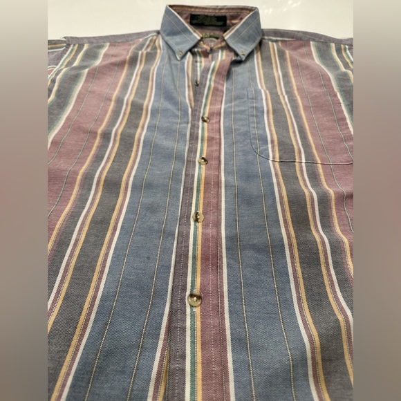 Vintage Loafers Mens Button Down Shirt By Reed St James - Picture 3 of 4